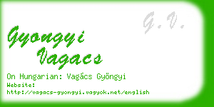 gyongyi vagacs business card
